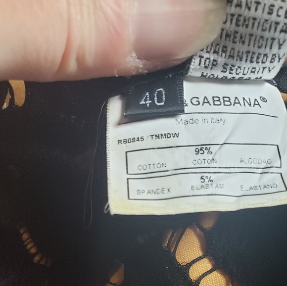 Dolce & Gabbana Black Lace Top with Red Floral Embroidery - Picture 7 of 7